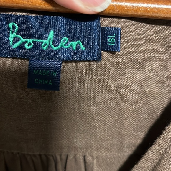 Boden 100% Linen Midi Dress 18L - Picture 3 of 6